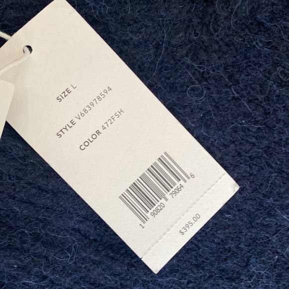 NWT Vince Double Slit Mock Neck in Fisherman - Picture 3 of 6